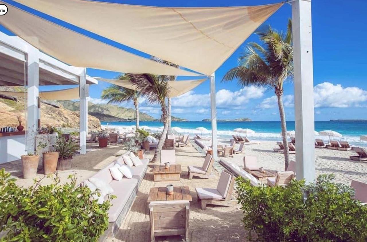 Top Floor Unit 520 Ft2 - 48 M2 With Stunning Dominant View On Ocean, St Barth, Orient Bay Cul de Sac Zewnętrze zdjęcie