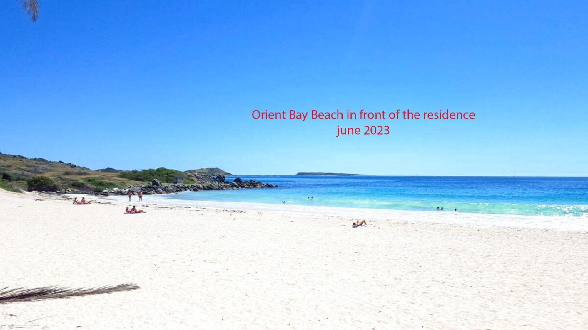 Top Floor Unit 520 Ft2 - 48 M2 With Stunning Dominant View On Ocean, St Barth, Orient Bay Cul de Sac Zewnętrze zdjęcie