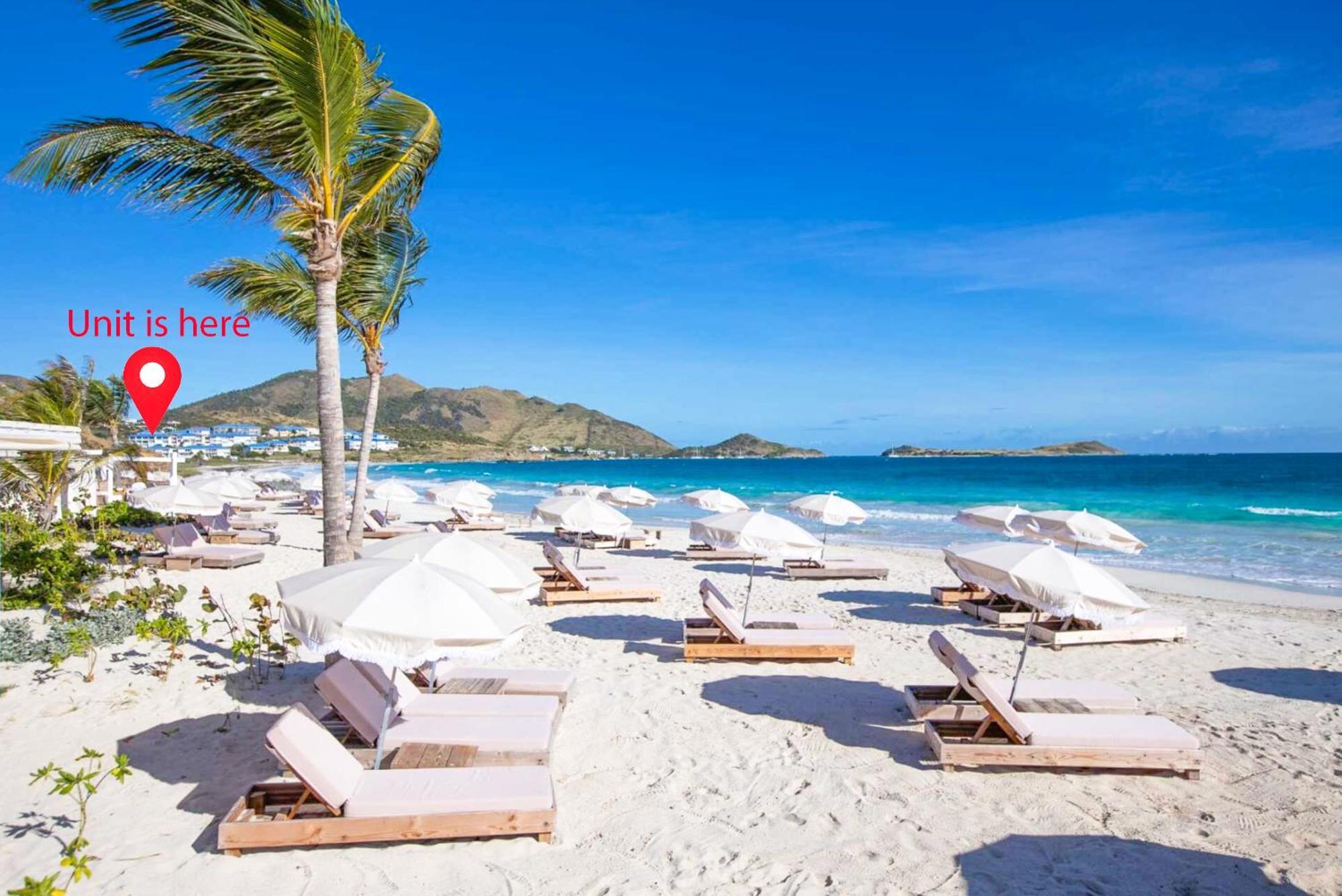 Top Floor Unit 520 Ft2 - 48 M2 With Stunning Dominant View On Ocean, St Barth, Orient Bay Cul de Sac Zewnętrze zdjęcie
