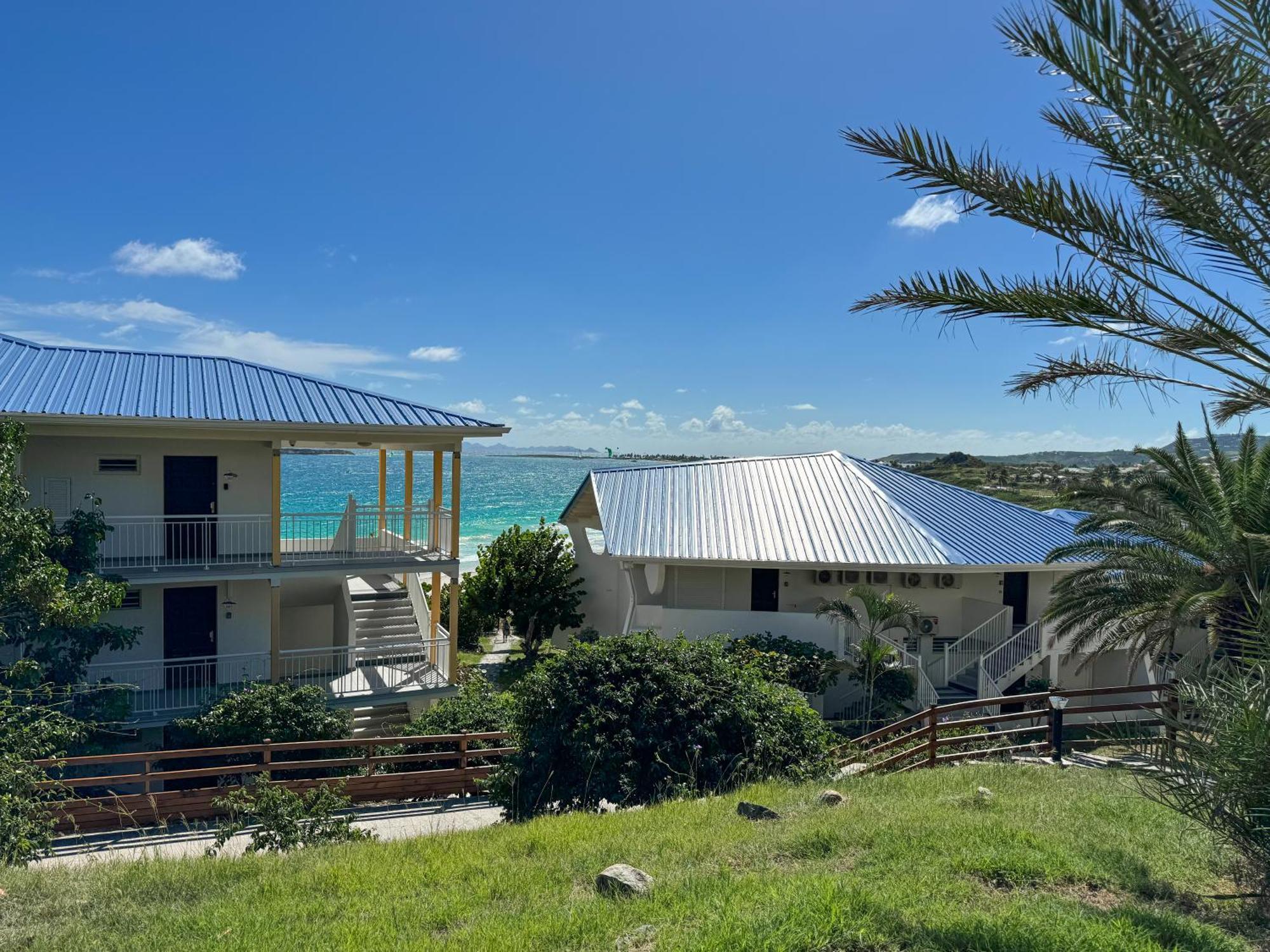 Top Floor Unit 520 Ft2 - 48 M2 With Stunning Dominant View On Ocean, St Barth, Orient Bay Cul de Sac Zewnętrze zdjęcie